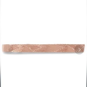 Dunhill Wave Engraved Rose Gold Tie Clip